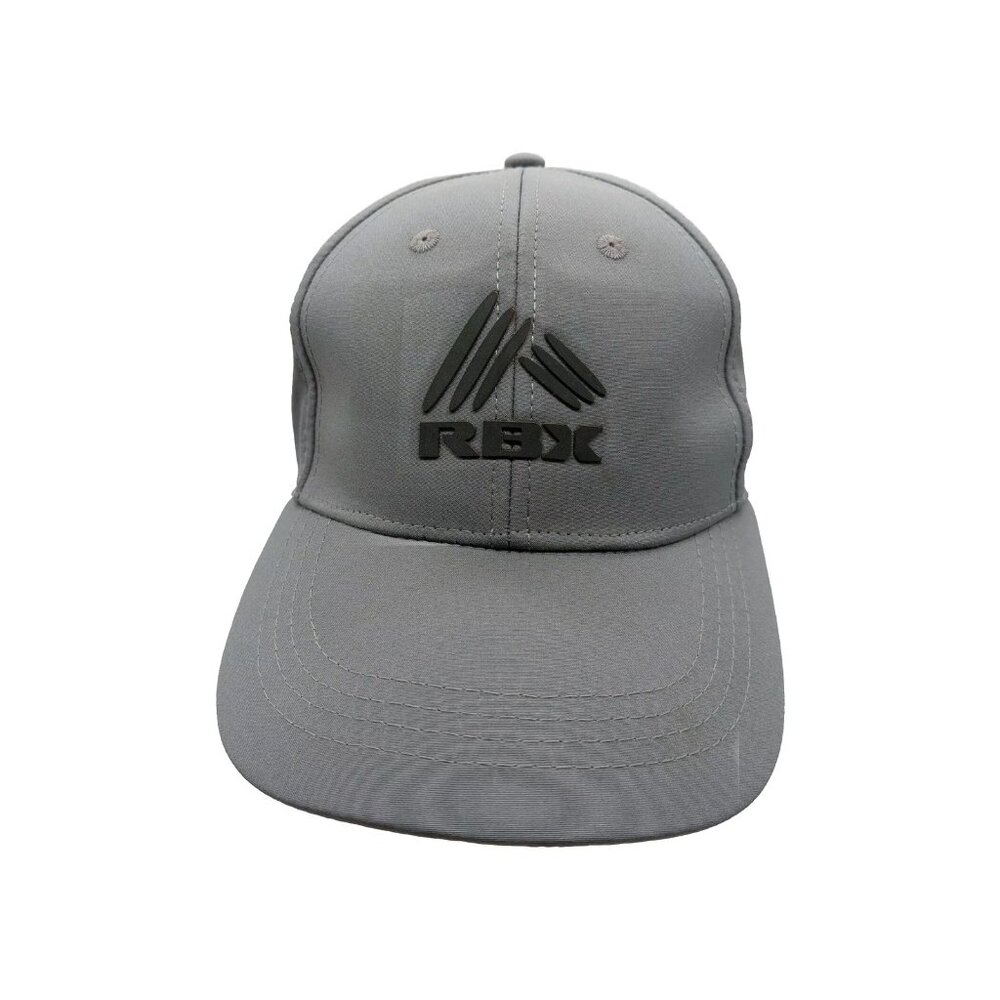 RBX Hat Gray Black Logo Adjustable Strap  Back Read